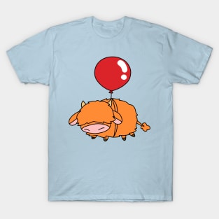 Red Balloon Highland Cow T-Shirt